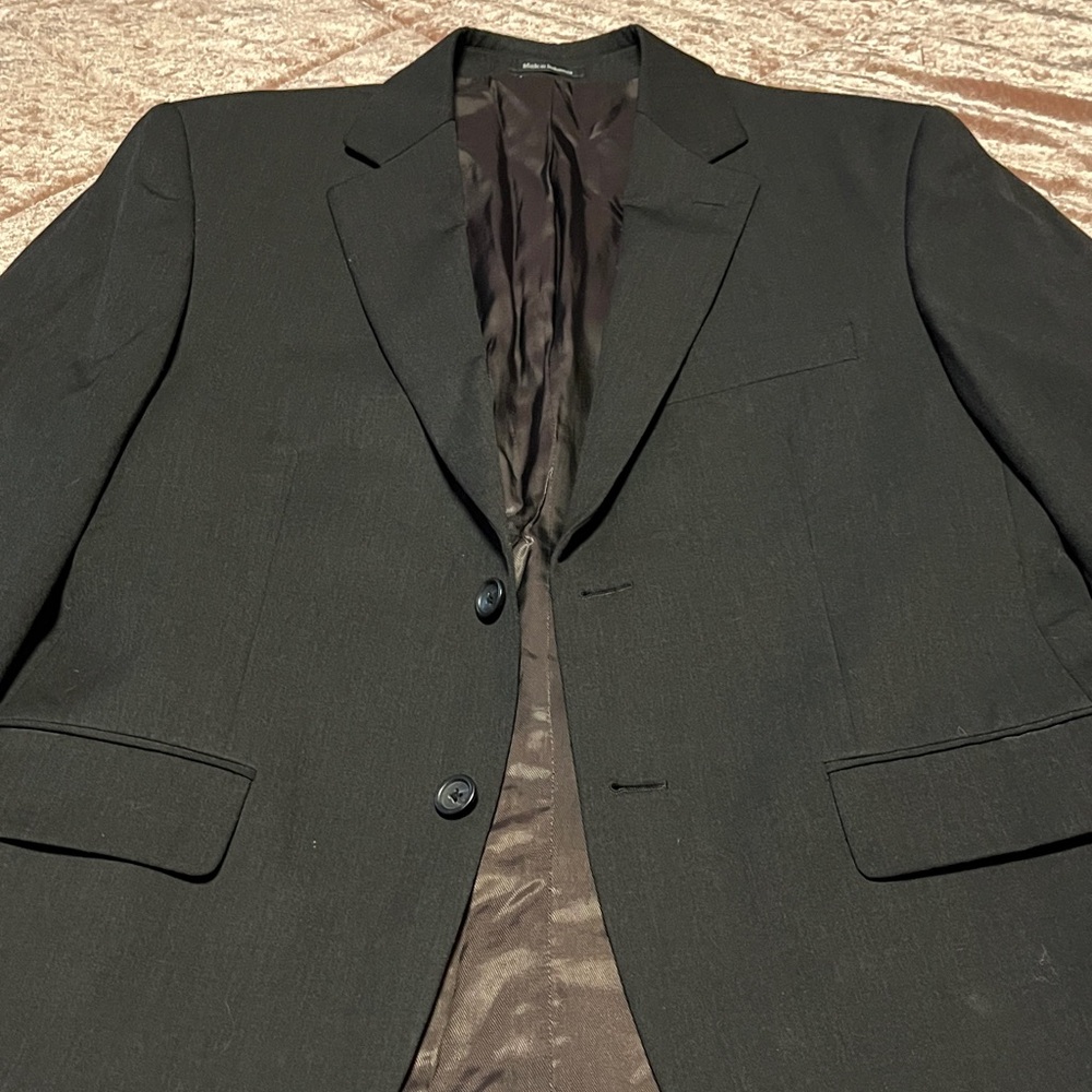 Pronto Uomo Charcoal Suit Jacket - Picture 3 of 9